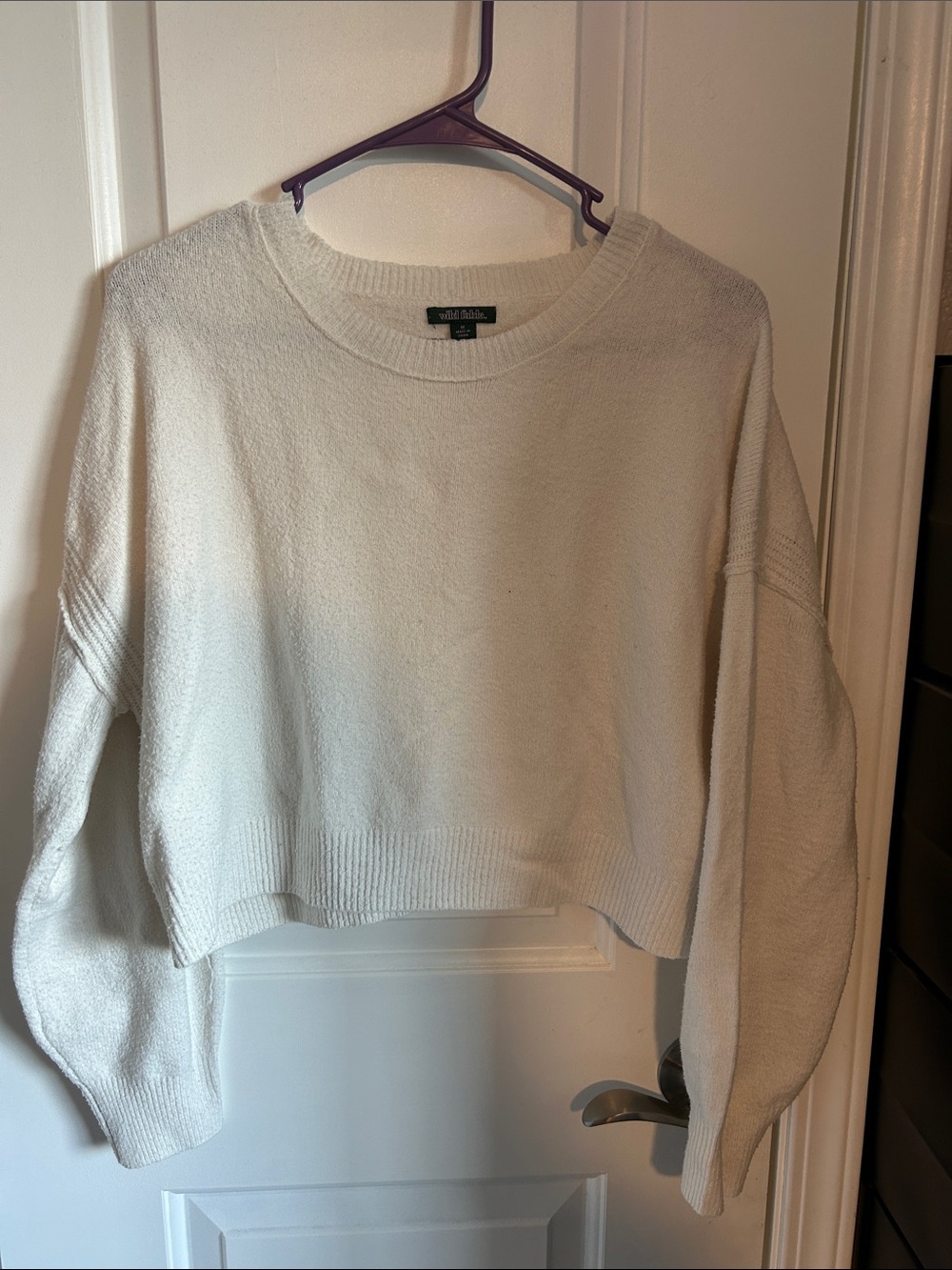 wild fable Cream Crewneck Sweater